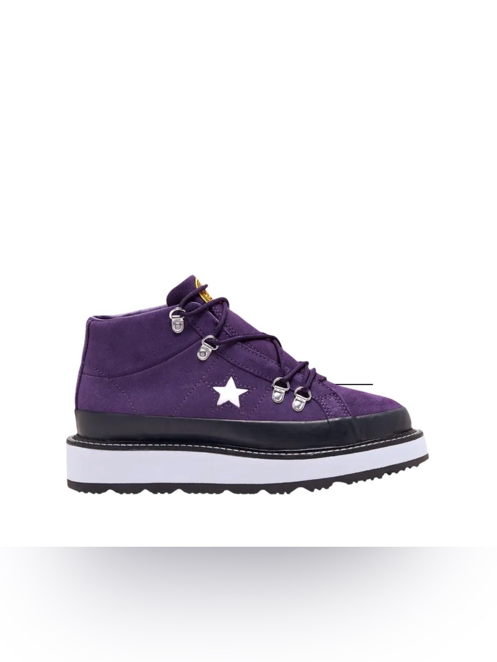 Converse One Star Boot Mid Top Grand Purple Suede W-10.5 / M-8.5 NEW 566162C